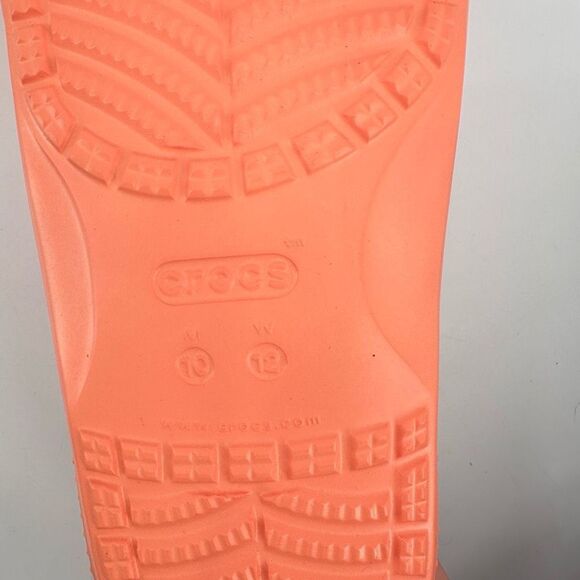 NWT Unisex CROCS Classic Slide Sandals Papaya Orange Men Size 10 Women Size 12 - Picture 9 of 9